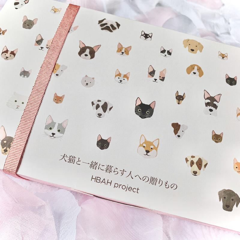 犬猫と一緒に暮らす人のためのハンドクリーム リップクリームセット ギフト用 ギフトボックス入り