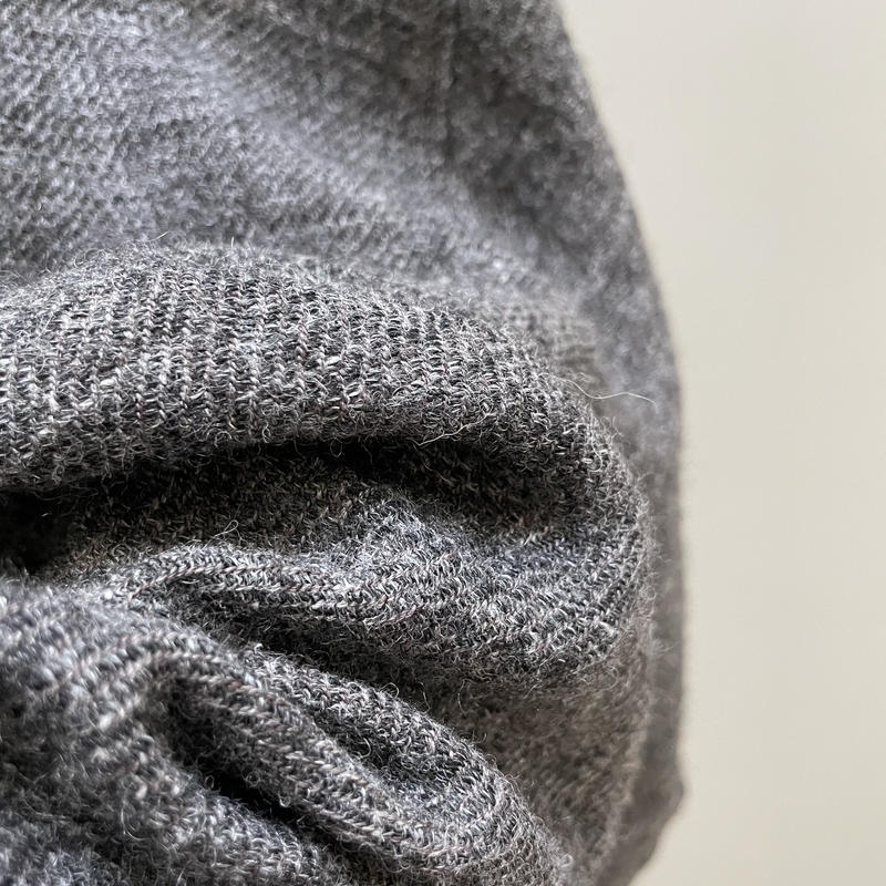 SHETLAND WOOL LINEN SOFT TWIST JACKET/DARK BROW...