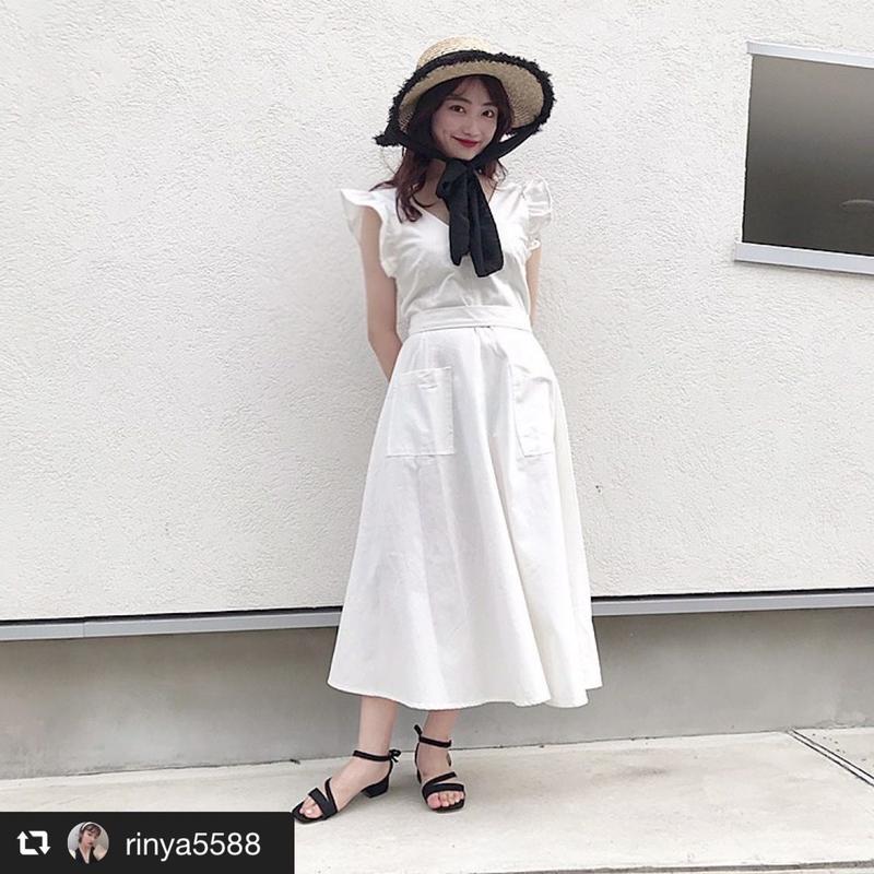 即納 肩フリルワンピース Aimable I Official