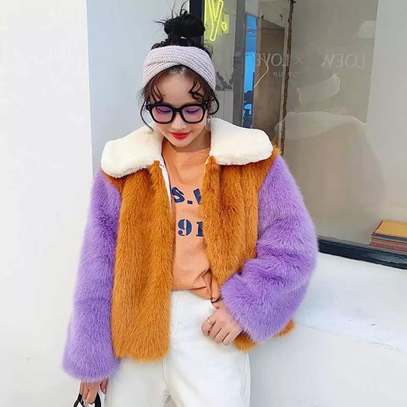 バイカラーファーコート Aimable I Official バイカラーファーコート Aimable I Official