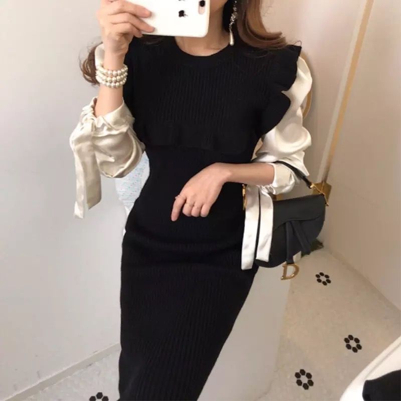 ショルダーフリルブラウスワンピース Aimable I Official