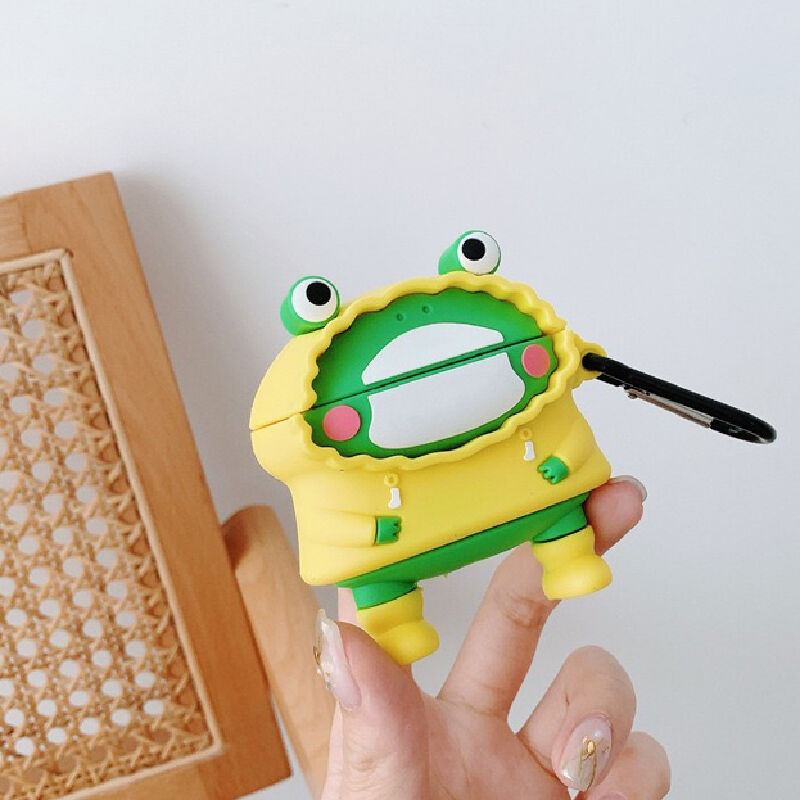 オーダー商品 かわいいレインコートカエル Airpods Airpodsproケース A