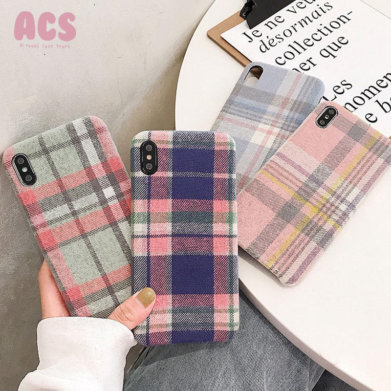 オーダー商品 おしゃれいチェックiphoneケース Airpods Case Store