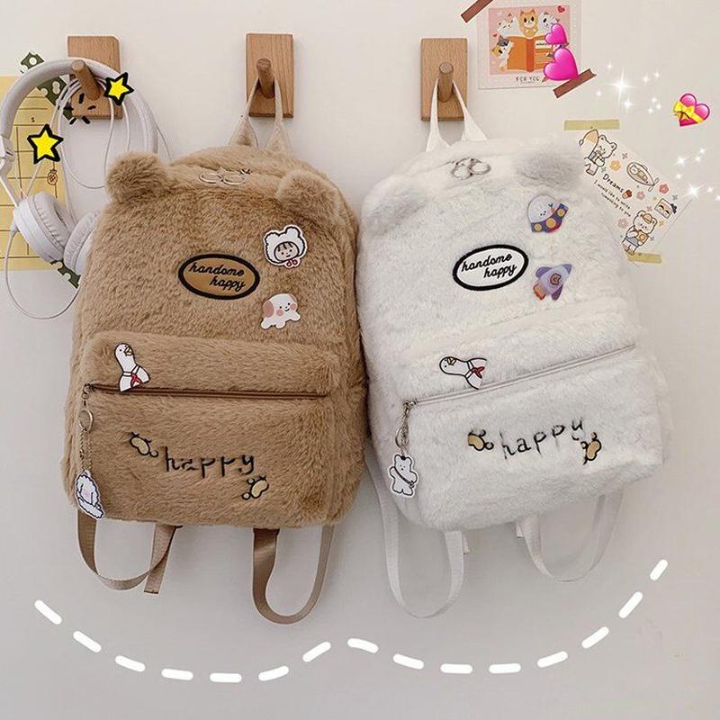オーダー商品 冬新作モコモコ刺繍リュック Airpods Case Store