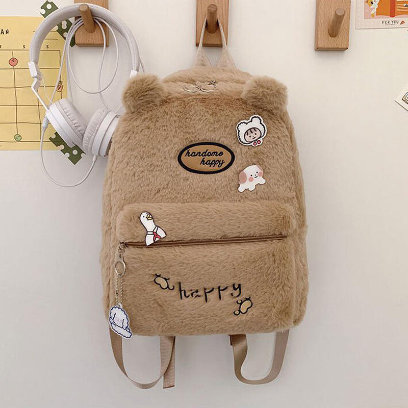 オーダー商品 冬新作モコモコ刺繍リュック Airpods Case Store