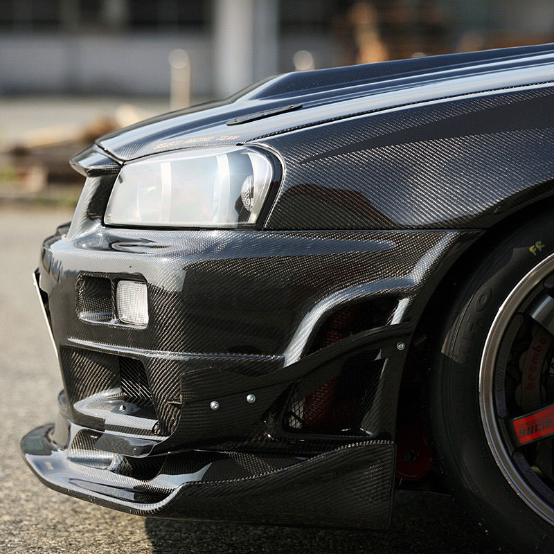 ER34 スカイライン R34 BNR34 メーカー不明 フロントリップ BNR32