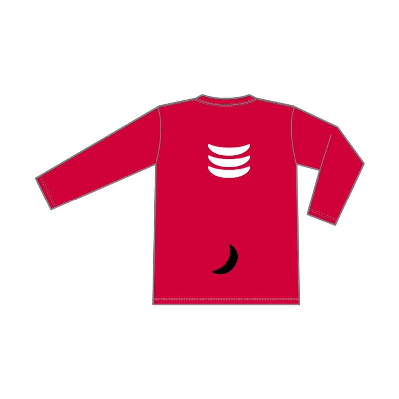 Akabeko長袖tシャツ レッド あかべこひろば