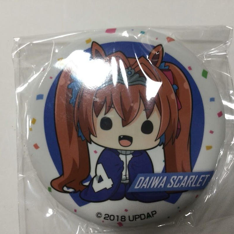 ウマ娘 ダイワスカーレット ふとんむし 缶バッジ K Books 秋葉原