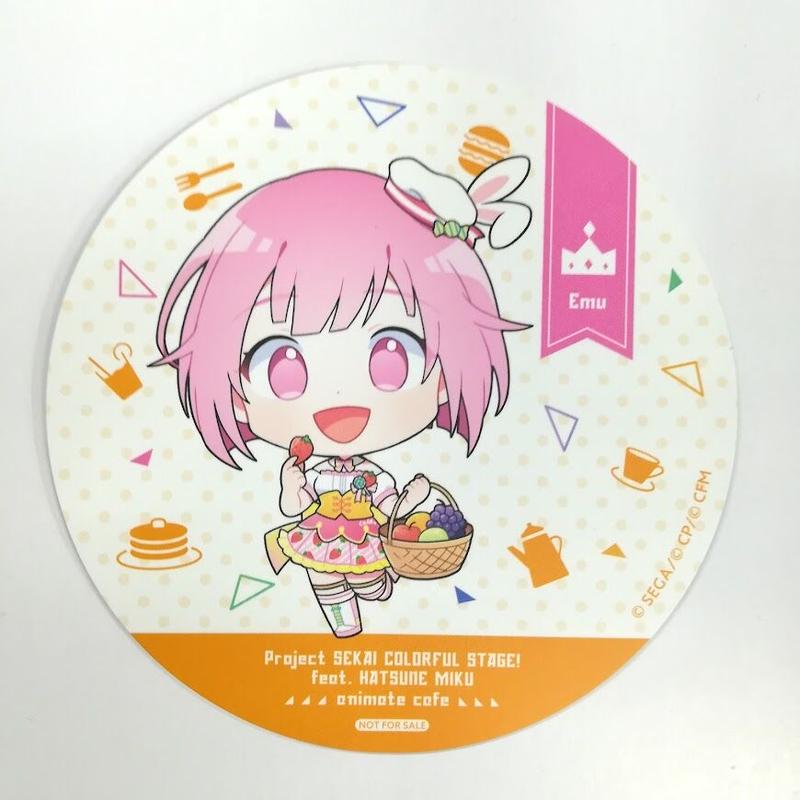 プロジェクトセカイ 鳳えむ コースター アニメイトカフェ K Books 秋葉原