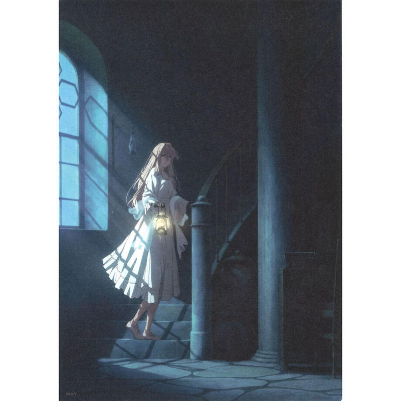 傷み有り 劇場版 ヴァイオレット エヴァーガーデン 大判イラストカード 夜 K B