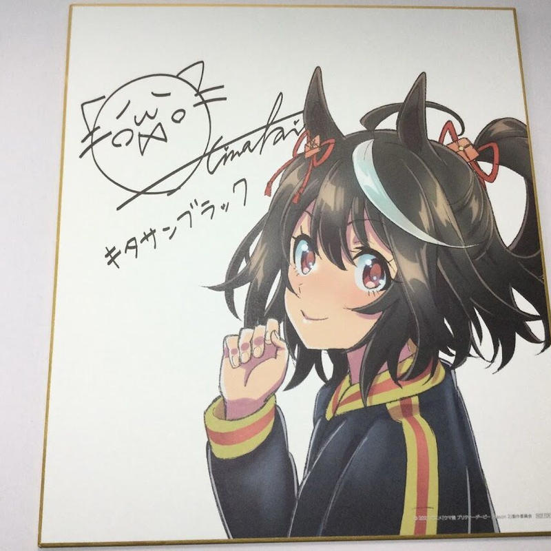 最大64％オフ！ 手描きイラスト 色紙 ウマ娘プリティーダービー