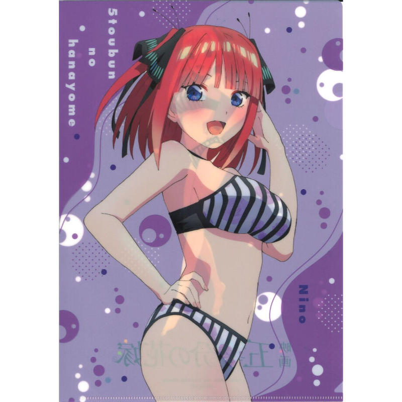 映画 五等分の花嫁ムビチケカード第1弾前売券特典 キービジュアルクリアファイル単品 中野二乃