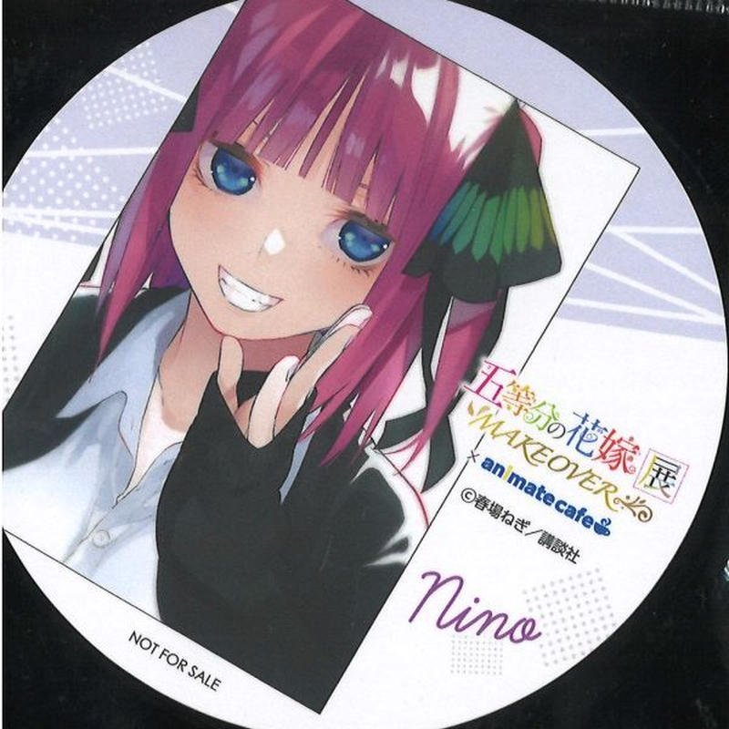 五等分の花嫁展 Makeover アニメイトカフェ 中野二乃 紙製コースター K Book