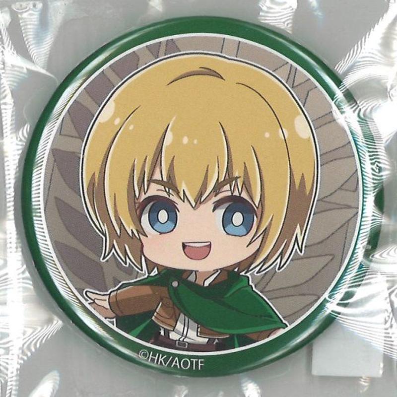 進撃の巨人 プリンセスカフェショップ 缶バッジ アルミン K Books 秋葉原