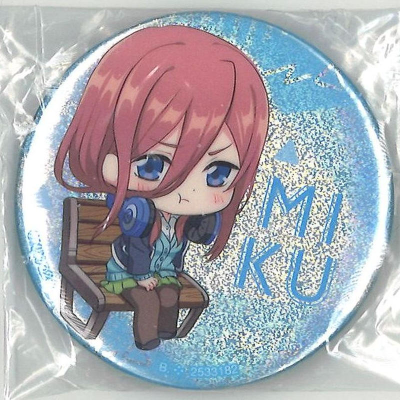 ガシャポンくじ 五等分の花嫁 あそーと C賞缶バッジ 中野三玖 制服 K Books