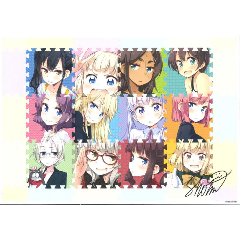 New Game 完結記念展 版上サイン入りミニアートグラフ チケットセット限定イラストc