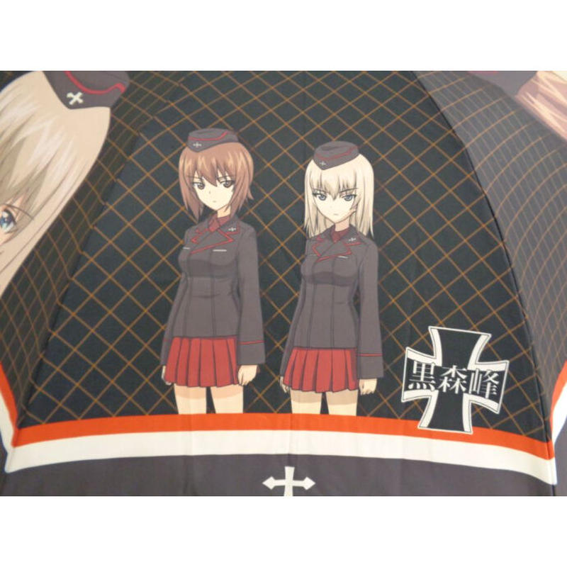 持ち手に目立つ傷有り ガールズ パンツァー 黒森峰女学園 折itagasa 痛傘 K 持ち手に目立つ傷有り ガールズ パンツァー 黒森峰女学園 折itagasa 痛傘 K