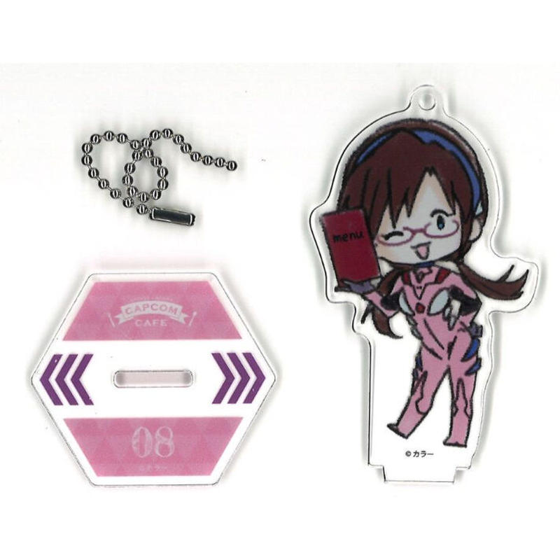 カプコンカフェシン エヴァンゲリオン劇場版コラボ アクリルスタンドキーホルダー 真希波 マリ