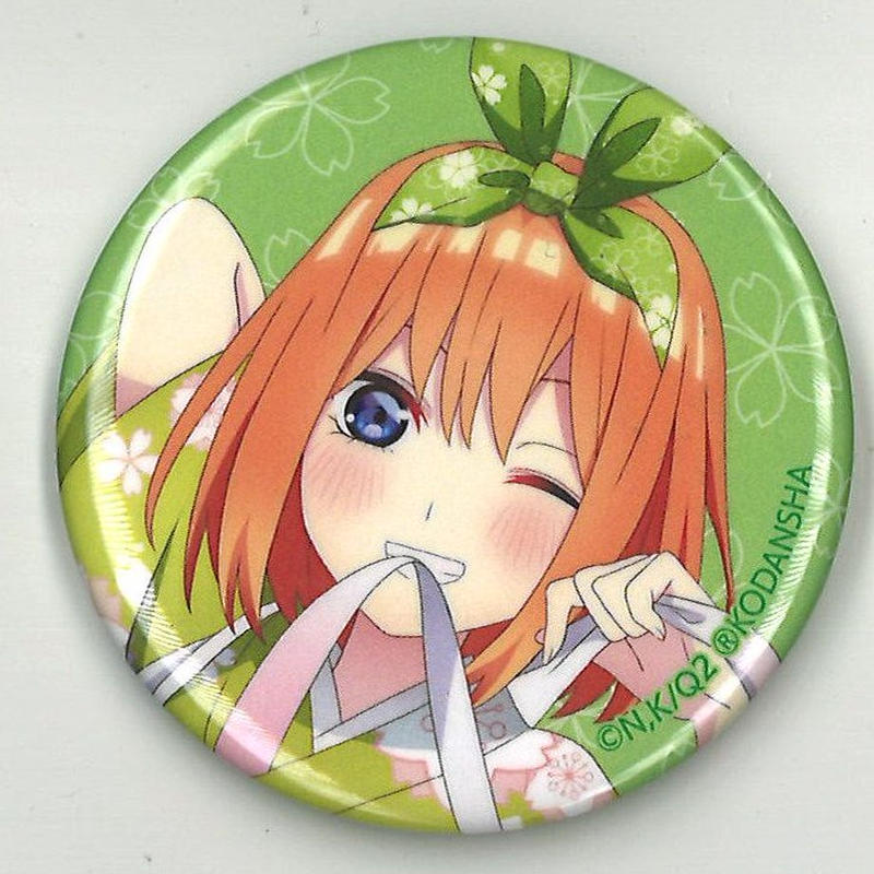 描き下ろしイラスト 桜和装ver トレーディング缶バッジ 中野四葉 アップ K Bo