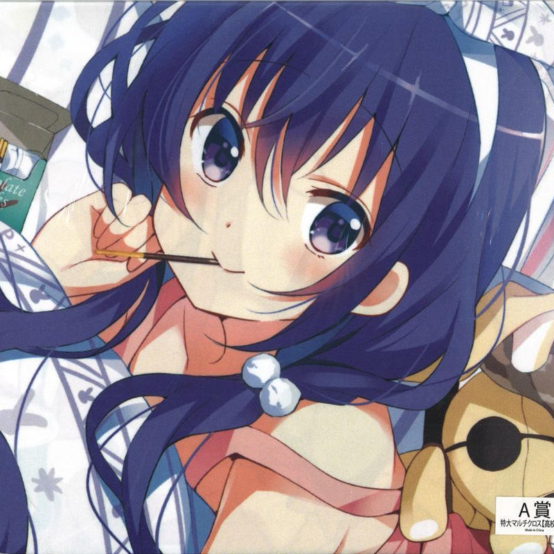 未開封 きゃらっとくじ ご注文はうさぎですか くつろぎタイム A賞特大マルチクロス