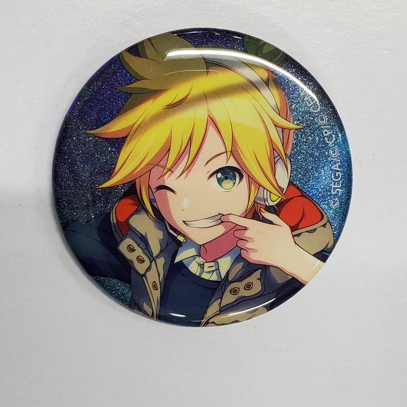 プロジェクトセカイ 鏡音レン グリッター缶バッジ | K-BOOKS 秋葉原