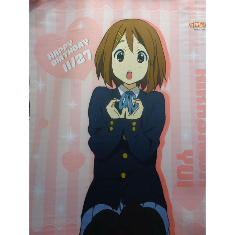 けいおん 平沢唯 Birthday記念ver 5周年スエードタペストリー K Book