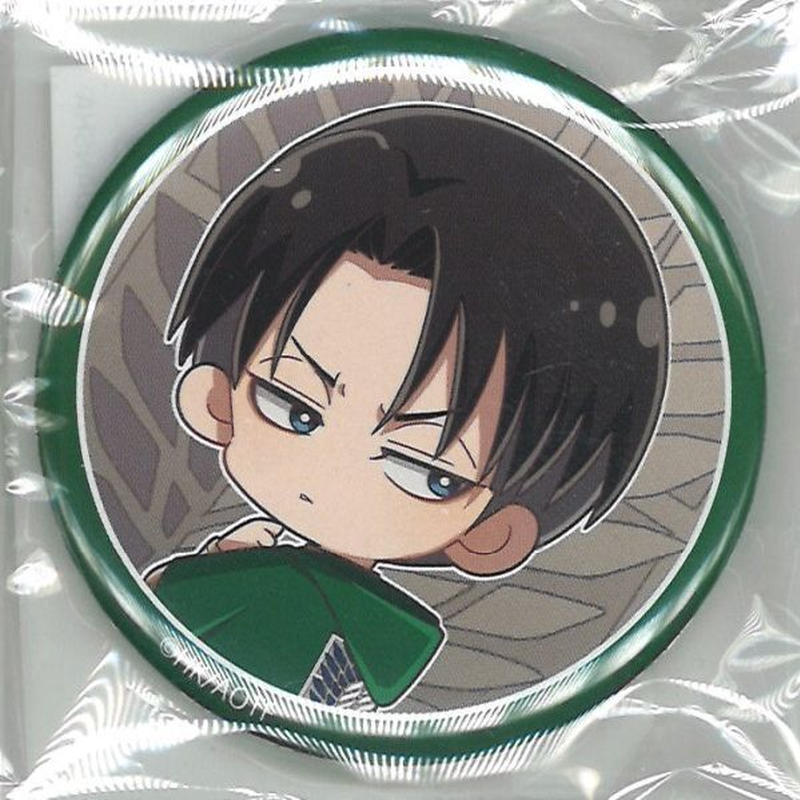 進撃の巨人 プリンセスカフェショップ 缶バッジ リヴァイ K Books 秋葉原