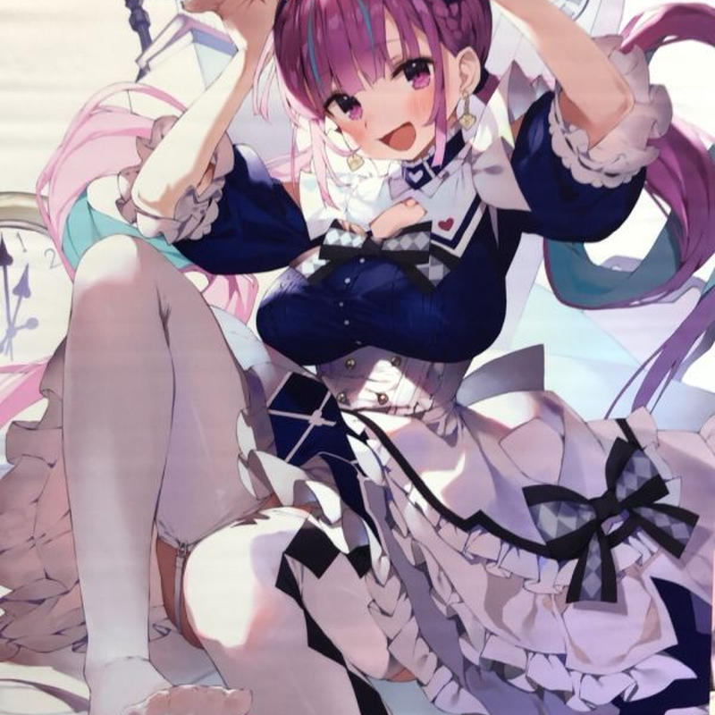 C99 まかろん大帝 五等分のあくあ B2タペストリー ホロライブ 湊