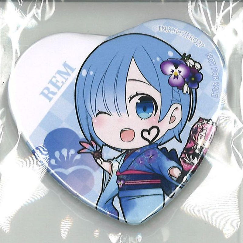 Dmmスクラッチ Re ゼロから始める異世界生活 Wチャンス賞ハート缶バッジ レム K