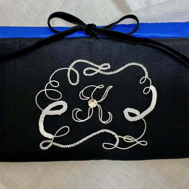 イニシャル刺繍 マスクケース イニシャル K Etoile Polaire