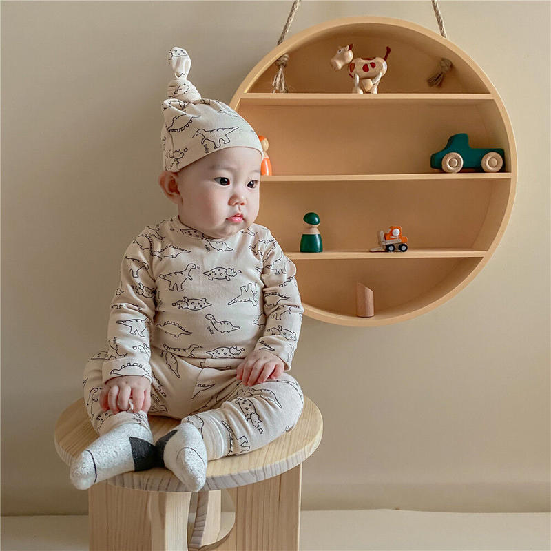 即納 Baby 恐竜セットアップ Squsqu