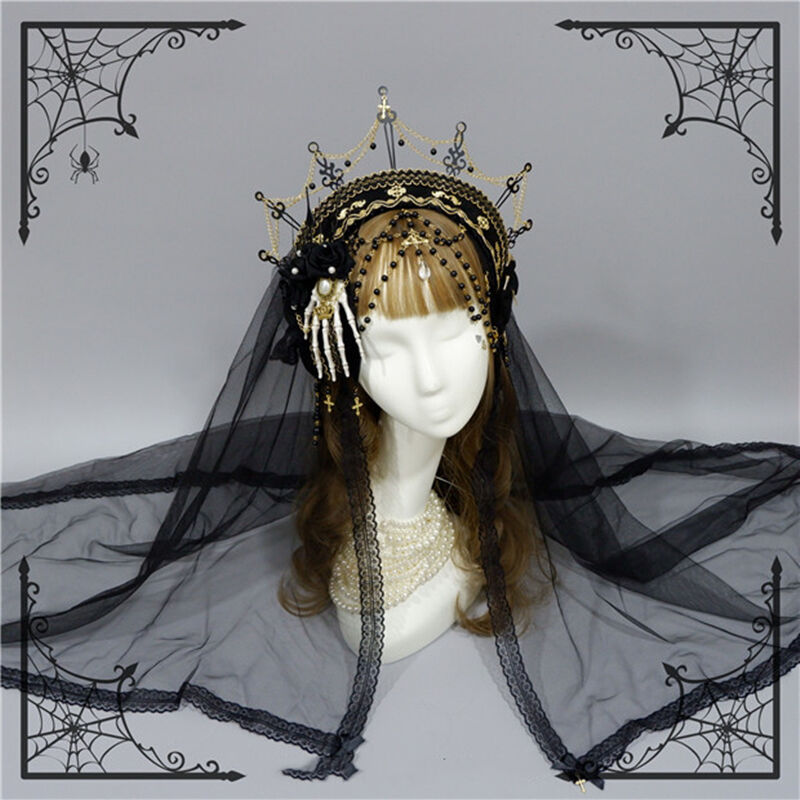ゴシック 髪飾り ロリータ ハンドメイド