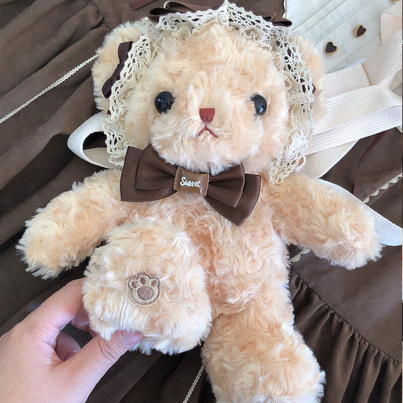 ロリータ テディベア バッグ ポシェット ショルダーバッグ ２way ゆめかわいい レディース