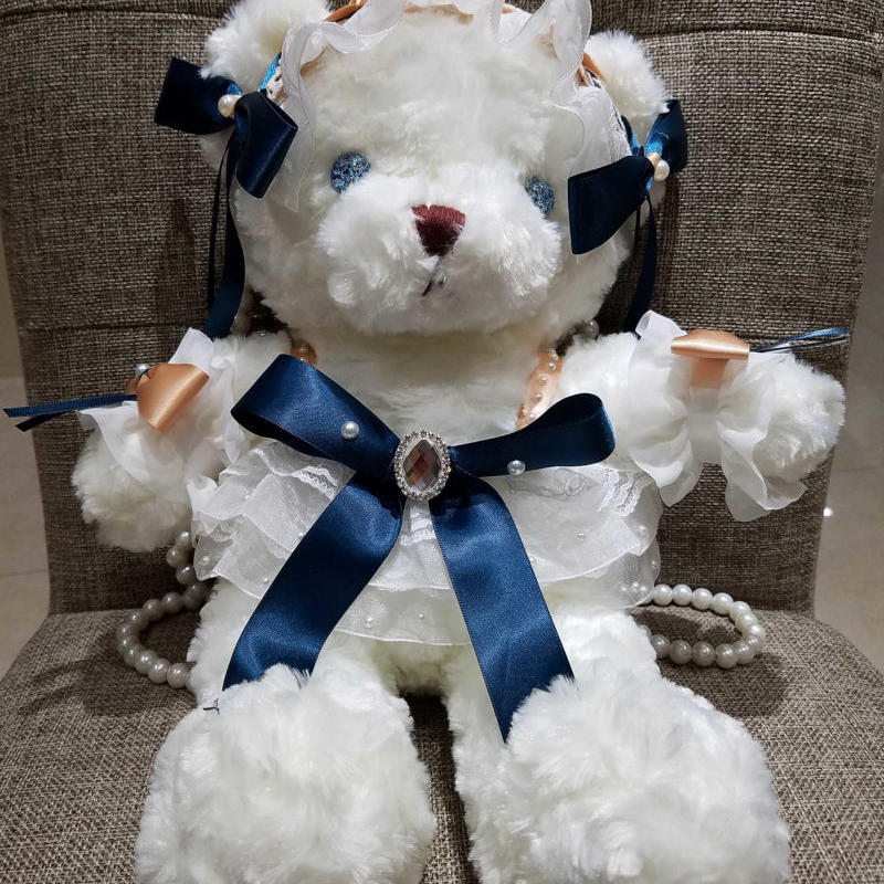 超歓迎された テディベア ぬいぐるみ バッグ ハンドメイド 作家 くま 一番の Kanematsuusa Com