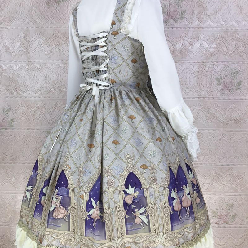 ロリータ ワンピース イェルオリー シフォンjsk アニメ 神秘的 幻想的 Xs 3xl
