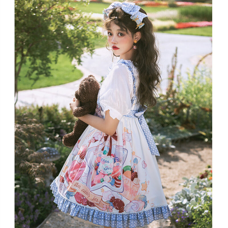 ロリータファッション ワンピース 甘ロリ 原宿系 キャンディー Jsk 4カラー ジャンパース