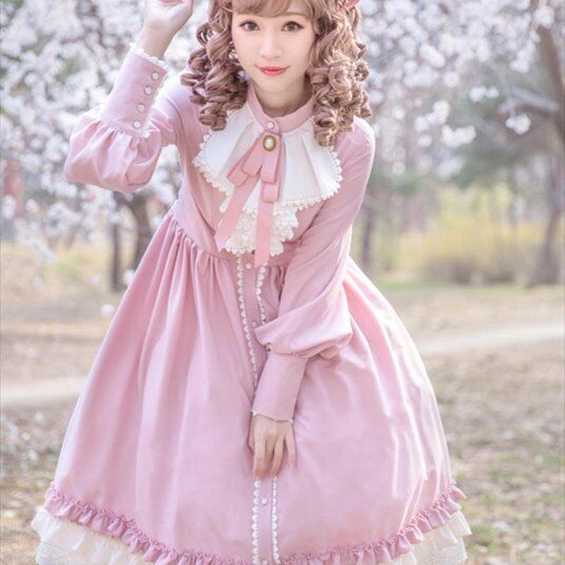 ロリータ ワンピース 長袖 春秋 ドレス 甘ロリ クラロリ レディース エレガント Ali ロリータ ワンピース 長袖 春秋 ドレス 甘ロリ クラロリ レディース エレガント Ali