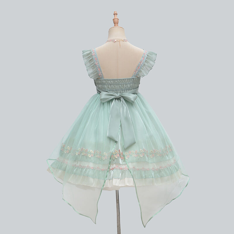 ロリータ ワンピース ドレス 春夏 レディース キャミソール 透け感 Lolita クラロリ