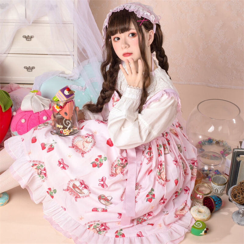 Elpress L いちご兎ちゃんワンピース苺 国のうさプリンセス 甘 Elpress L いちご兎ちゃんワンピース苺 国のうさプリンセス 甘