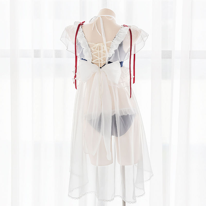 ワンピース ナイトウェア セクシー 白雪姫 コスプレ 3点セット シースルー 透け レディース