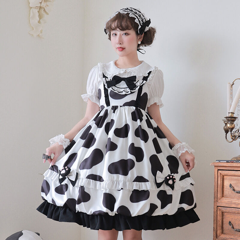 ロリータ 甘ロリ ロリィタ スイート ゆめかわいい ペアルック 可愛い ワンピース ブルー 猫の肉球 日常 猫爪 キャミソールワンピ ピンク