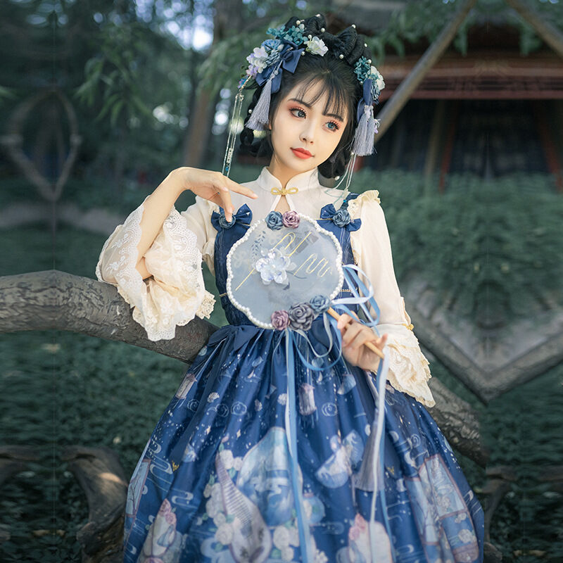 ロリータ ワンピース 中華ロリ チャイナドレス レディース 漢服 コスプレ ゆめかわいい
