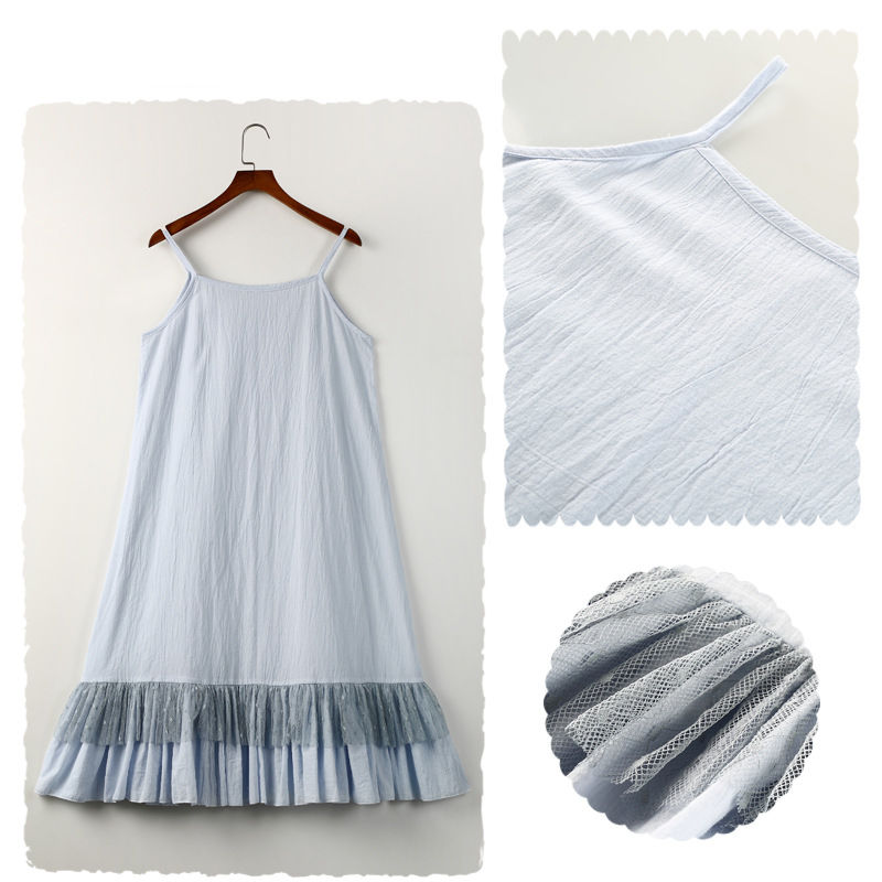 ロリータ キャミソール ワンピース ロリィタ サンドレス 夏 かわいい 可愛い 爽やか レース