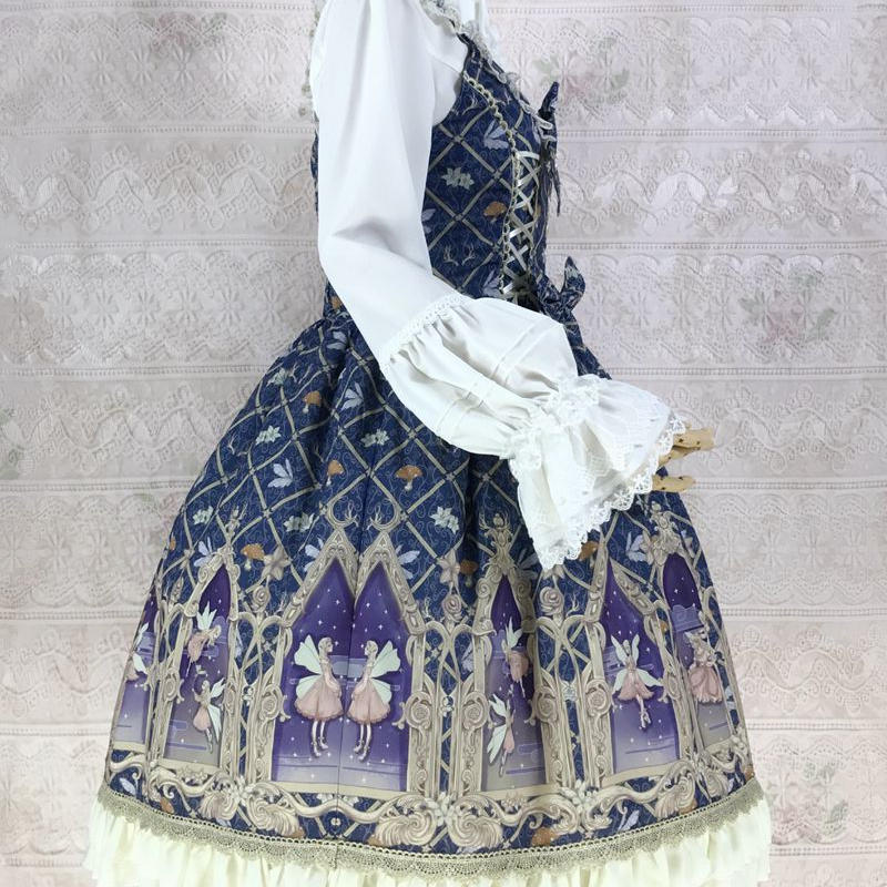 ロリータ ワンピース イェルオリー シフォンjsk アニメ 神秘的 幻想的 Xs 3xl