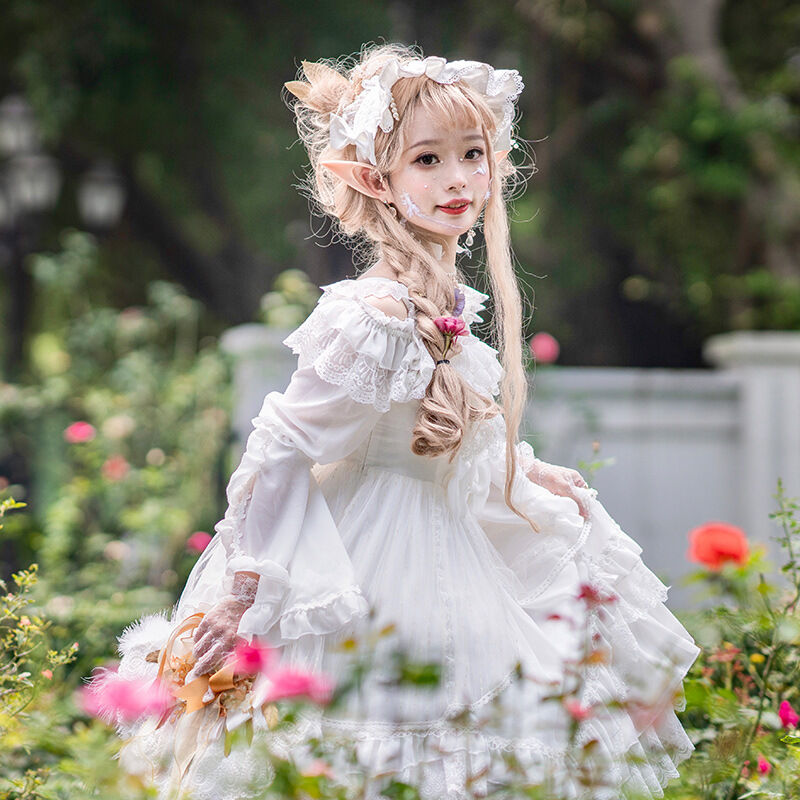 ロリータ ドレス キャミソール ワンピース ウェディング 花嫁 衣装 レディース 日常 姫