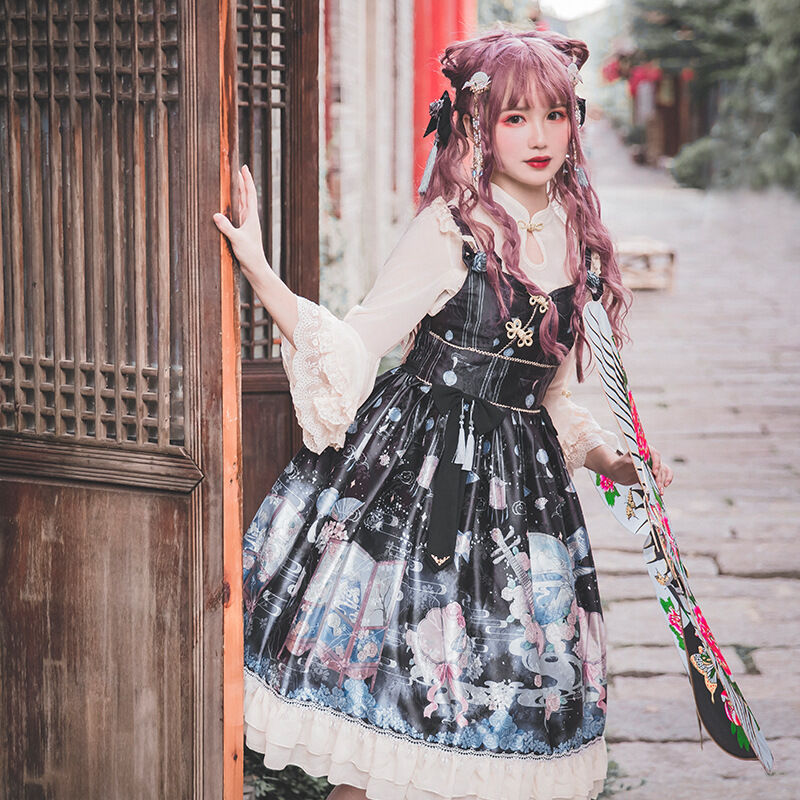 ロリータ ワンピース 中華ロリ チャイナドレス レディース 漢服 コスプレ ゆめかわいい