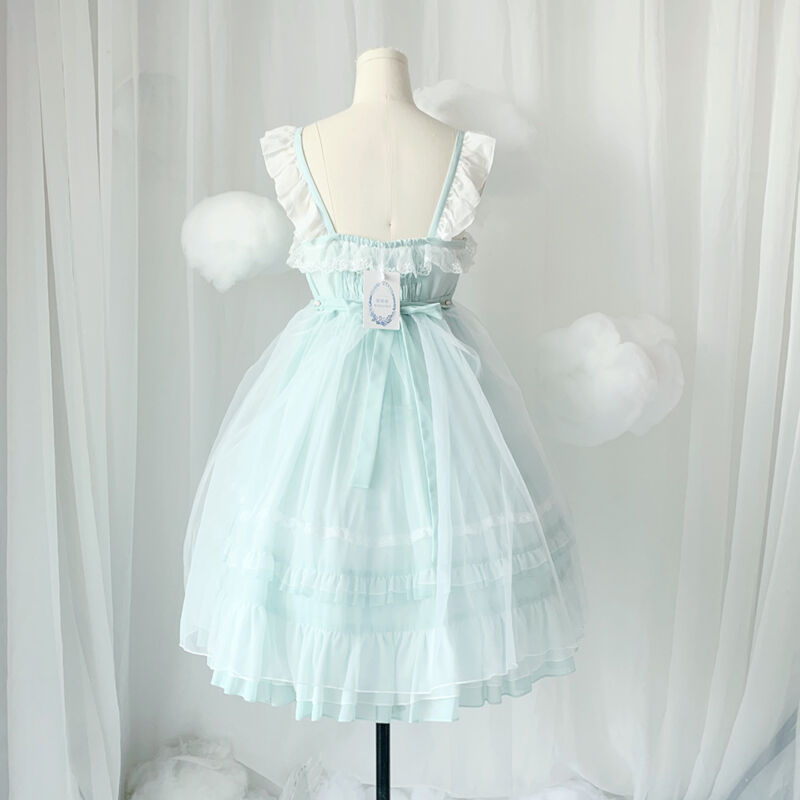 ロリータファッション Lolita ジャンパースカート ワンピース 甘可愛い ゆめかわいい