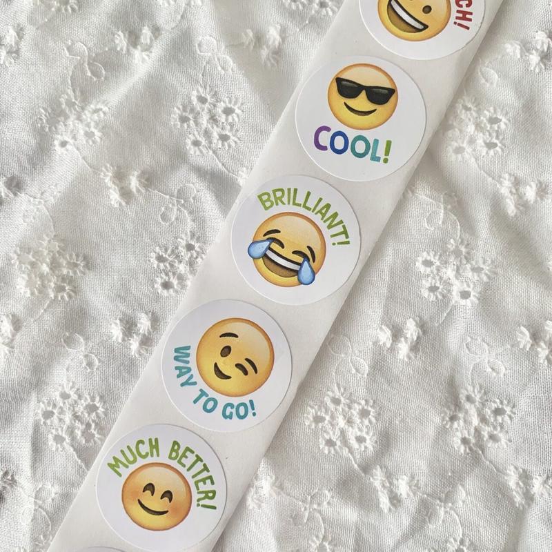 お得 500枚 顔絵文字シール 25mm Handicraft Store Ramirami