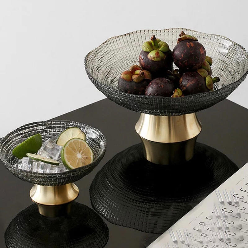 アウトレット ガラスコンポート ゴールドベース ラージ Classy