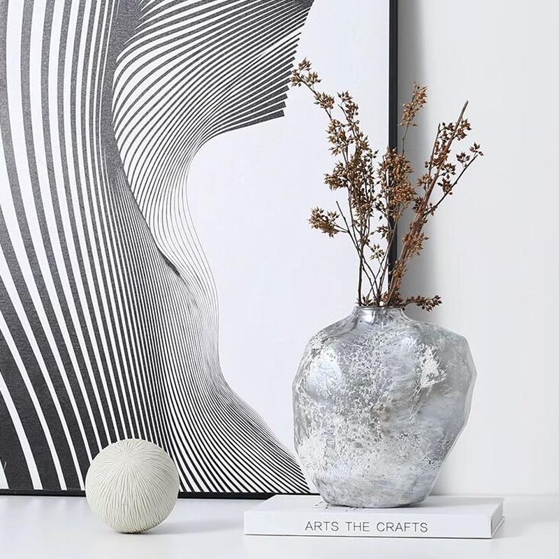 シルバーガラス フラワーベース Classy